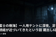 【富士の樹海】一人用テントに深夜、足音と読経が近づいてきたという話 蔵出し6話