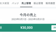 【画像】ワイが必死こいて書いたnoteの収益がこちら
