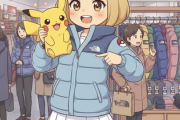 ノースフェイスとポケモンのコラボ、ダウンジャケット発売ｗ