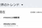 あくたんの水着ツイートをRTしたことにより、何故か『 ＃YAGOOと水着配信 』が世界トレンド1位に