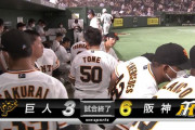 巨人13日ぶり試合で3連敗　借金ワースト6　打線は7回以降は1人の走者も出せず