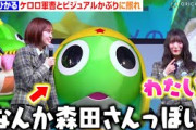 櫻坂46・森田ひかる、ケロロ軍曹との“ビジュアルかぶり”イジられ赤面！松田里奈＆谷口愛季らメンバーと着ぐるみたちの可愛さにメロメロ！？　『AnimeJapan 2025』きぐるみ大集合ステージ