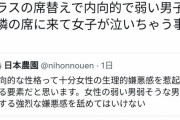 【悲報】 「クラスの席替えでキモい男子と隣の席になった女子が泣く現象」のメカニズムが解明される
