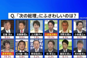 【朗報】次の総理、国民人気は同率1位で一騎打ちとなる