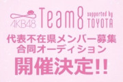 【AKB48】チーム8新メンバー12人募集って、実質17期オーディションだろ？