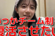 正鋳真優「いつかAKBにチーム制を復活させたい」