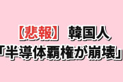 【悲報】韓国人「日本の半導体輸出、前年比41.6%急増で3019億円黒字…」