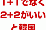 韓国「1+1の賠償案がだめなら2+2にしよう。日本政府も加えたい」　　勝手に一人で足し算してろよ…
