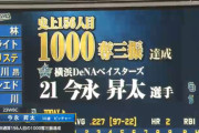DeNA今永昇太　NPB史上156人目の通算1000奪三振達成！
