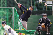 阪神４位前川右京が福岡のファンくぎ付け　ソフトバンク戦試合前大トリフリー打撃で柵越え５本