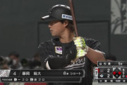 ロッテ藤岡裕大 .125(24-3) 0打点 OPS.347