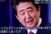 安倍さんが言ってた「トリクルダウン」って嘘だったの？