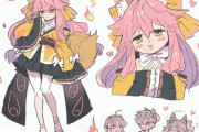 【FGO】タマモアリアイラスト！！　アリアちゃん可愛いです！！