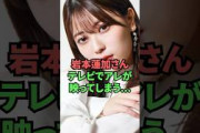 岩本蓮加さん、テレビでアレが映ってしまう…