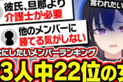 【ぶいすぽ】彼女にしたいランキングで万年最下位争いをする一ノ瀬うるはが唯一勝てるメンバーに言いたい放題で面白すぎるｗ