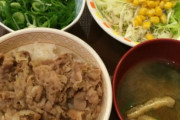 【悲報】すき家、嫌いな牛丼屋１位になってしまう