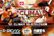 「G1 CLIMAX 30」Bブロック公式戦 ジュース・ロビンソンvs内藤哲也【10.8岡山】