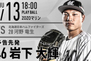 一軍試合実況　8月13日18:00～ ロッテ－日本ハム (先発 岩下×河野)