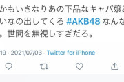 【悲報】広告関連ディレクターさん、ツイでAKBを思い切りdisるもビビって速攻で削除してしまう