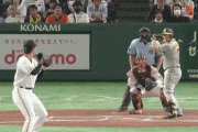 巨人０ー２阪神　９回表　シェルドン・ノイジー　タイムリー2ベースヒット