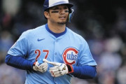 鈴木誠也(30).283 4本 14点 出塁率.397 OPS.933←NPB組野手で唯一の成功例