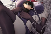 【FGO】ぐだ男のぬいぐるみをお腹の上に乗せてる邪ンヌ！！　ぐだ男好きすぎる！