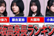【櫻坂46】身長ランキング‼スタイル抜群すぎます