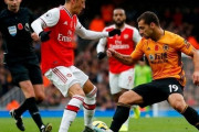 アーセナル、オバメヤン通算50得点目もウルブスに追い付かれ1-1ドロー…エジルがリーグ戦復帰