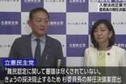 立憲民主党が日本人に提案「難民の不法滞在者って表記はイメージ悪いから不法って言うのやめて！非正規や無登録！！！」