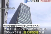 【不祥事】HIS子会社、架空宿泊1万8千泊分以上でGoTo申請か
