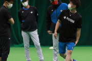 日ハム武井壮臨時コーチが五十幡に個別レッスン「本当に小さなことで怪我のリスクは減らせる」