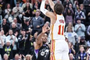 【NBA】劇的な結末！トレイ・ヤングがハーフコートラインから決勝のブザービーター