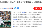 サンスポ「パ球団よ、阪神に震えて眠れ」