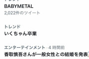 BABYMETALが謎のトレンド入り