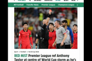【W杯】韓国代表の監督がレッドカードで退場、韓国人大荒れ（海外の反応）