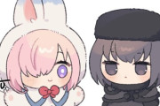 【FGO】着ぐるみマシュとアリスイラスト！！　ミニな二人可愛いです！！