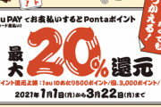 au PAYの20%還元ヤバくない？