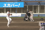 オープン戦　ヤクルト３ー６阪神　梅野隆太郎　タイムリー2ベースヒット！
