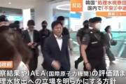 【処理水】韓国視察団がガチガチの警備を付けて帰国、韓国記者に凸取材された時の第一声ｗｗｗｗｗｗ