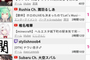 【悲報】日本のライブ配信、Vtuberに支配される・・・・