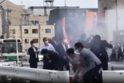 【動画】安倍元首相が『銃撃された時』の近距離で見やすい映像、発見される…