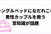シングルベッドになだれこむ男性カップルを救う豆知識が話題！「今日から使える腐女子知識」