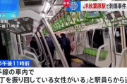 山手線車内で４人刺され３人重傷…ＪＲ秋葉原駅で容疑の２０代女を現行犯逮捕 ★3  [1/4]