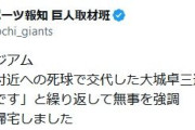死球で交代した巨人・大城「大丈夫です」通常通り帰宅