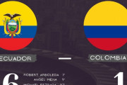 ◆W杯予選◆南米4節 エクアドル×コロンビア コロンビア衝撃の大敗！高地キトで6失点！