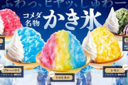 【画像】コメダのかき氷、あまりにデカすぎて空間を歪めてしまうｗｗｗｗｗｗｗ