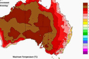 オーストラリアで全土の平均気温が42℃