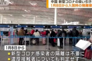 中国､1月8日から入国者の隔離措置を撤廃　日本政府は水際対策を強化へ
