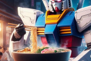 昔のAI「ガンダムがラーメンを食べてる絵？むりむりw」今のAI「余裕ですよ」