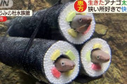 【画像】生きたアナゴを恵方巻にした結果ｗｗｗｗｗ